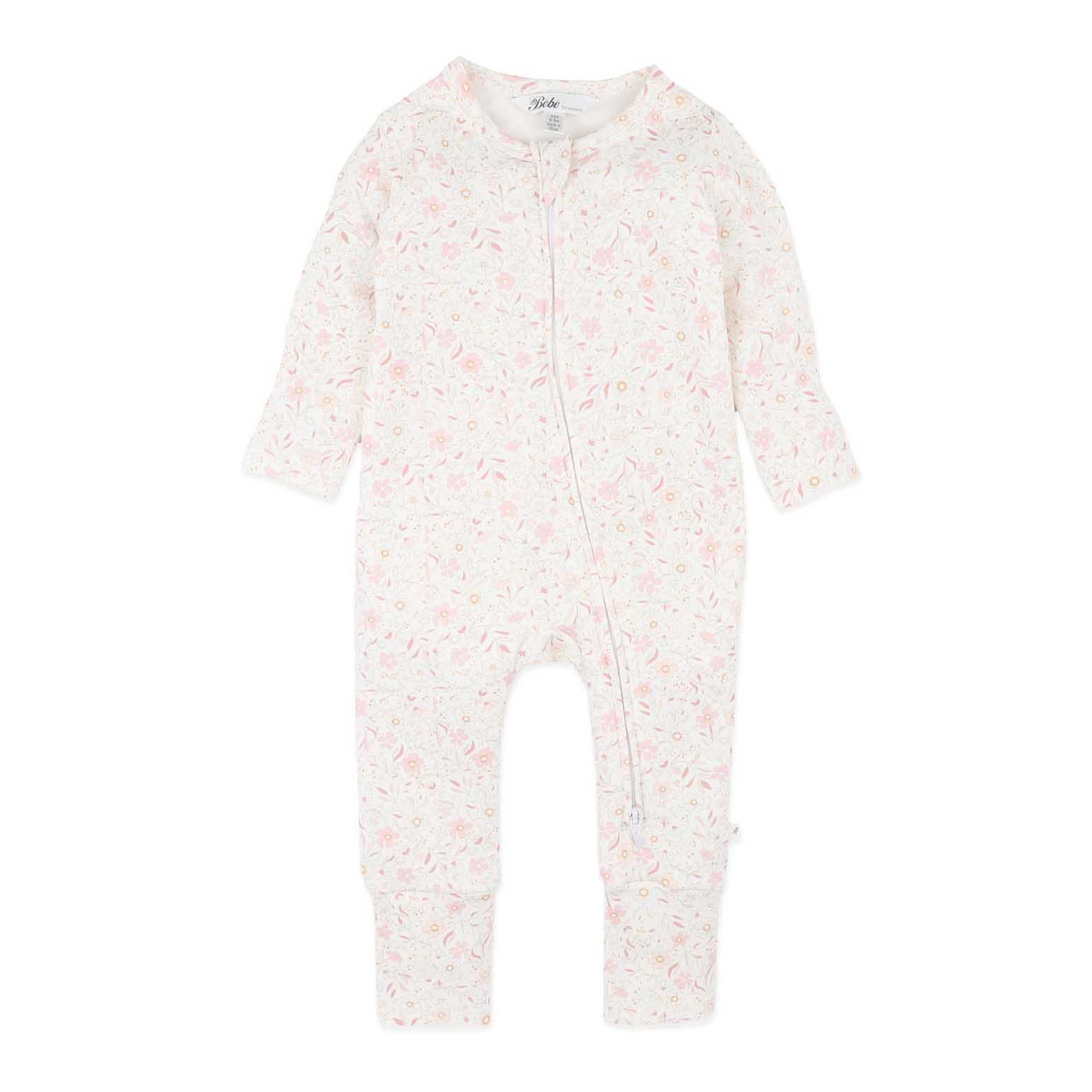 B&eacute;b&eacute; Faye Print Organic Zipsuit